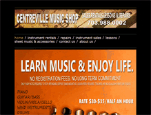 Tablet Screenshot of centrevillemusic.com